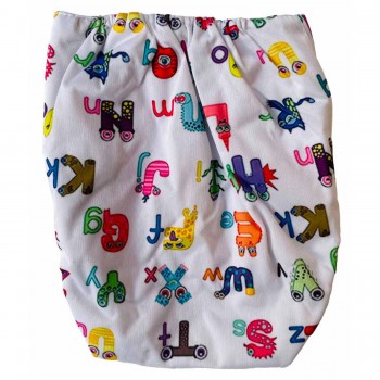 Cloth diaper - Alphabet Print