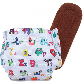 Cloth diaper - Alphabet Print