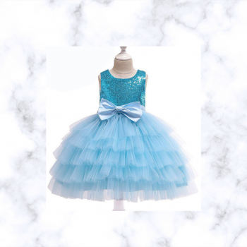 Shimmer n shine sequin party frock - Blue