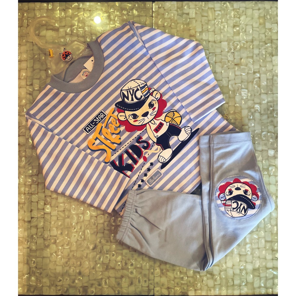 NYC striped nightsuit