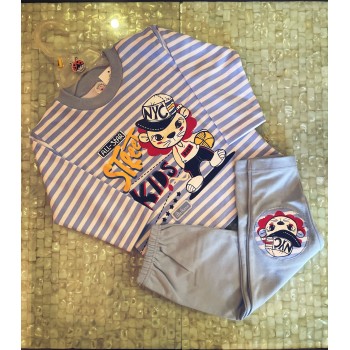NYC striped nightsuit