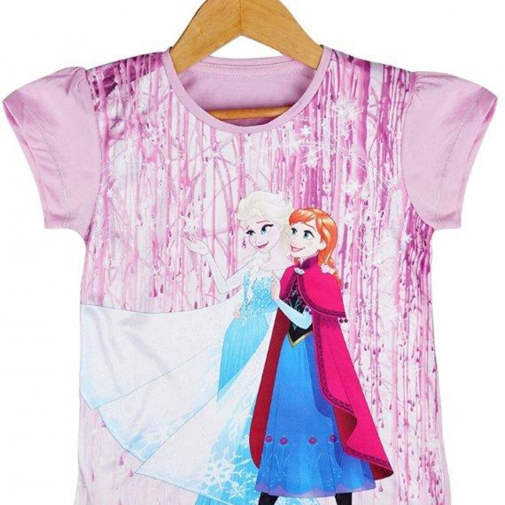 Elsa Print Purple Top