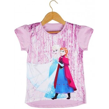 Elsa Print Purple Top