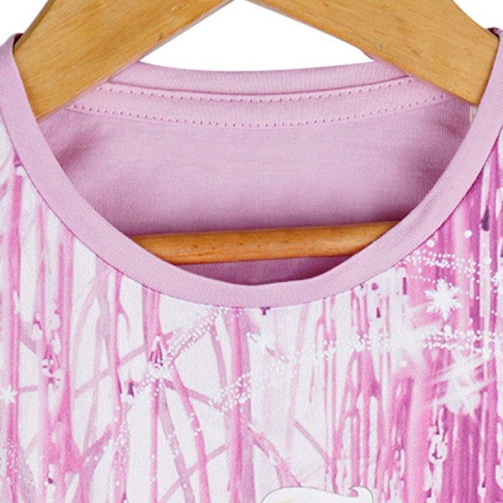 Elsa Print Purple Top