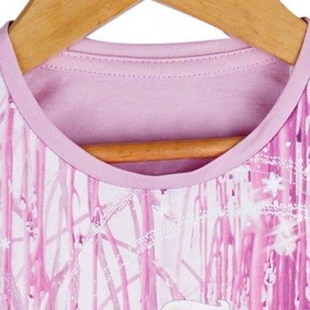 Elsa Print Purple Top