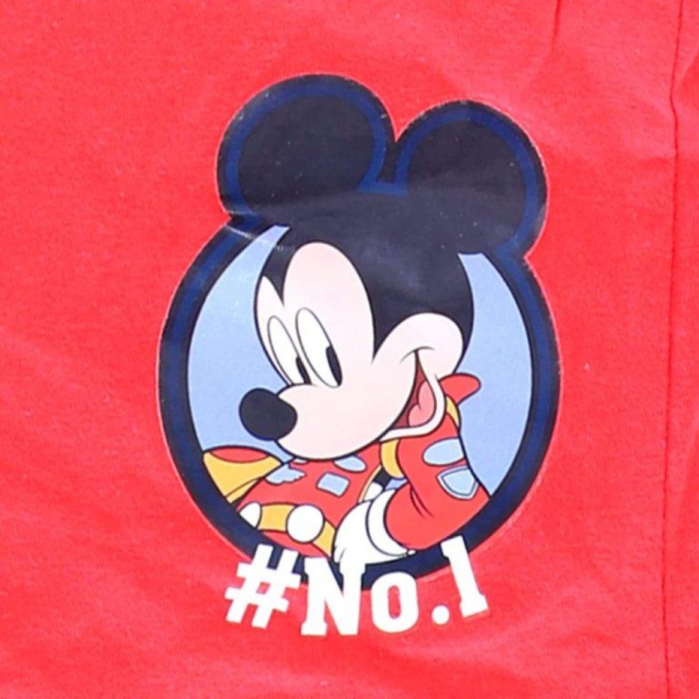 MICKEY PRINT ROUND NECK T SHIRT AND SHORTS SET 