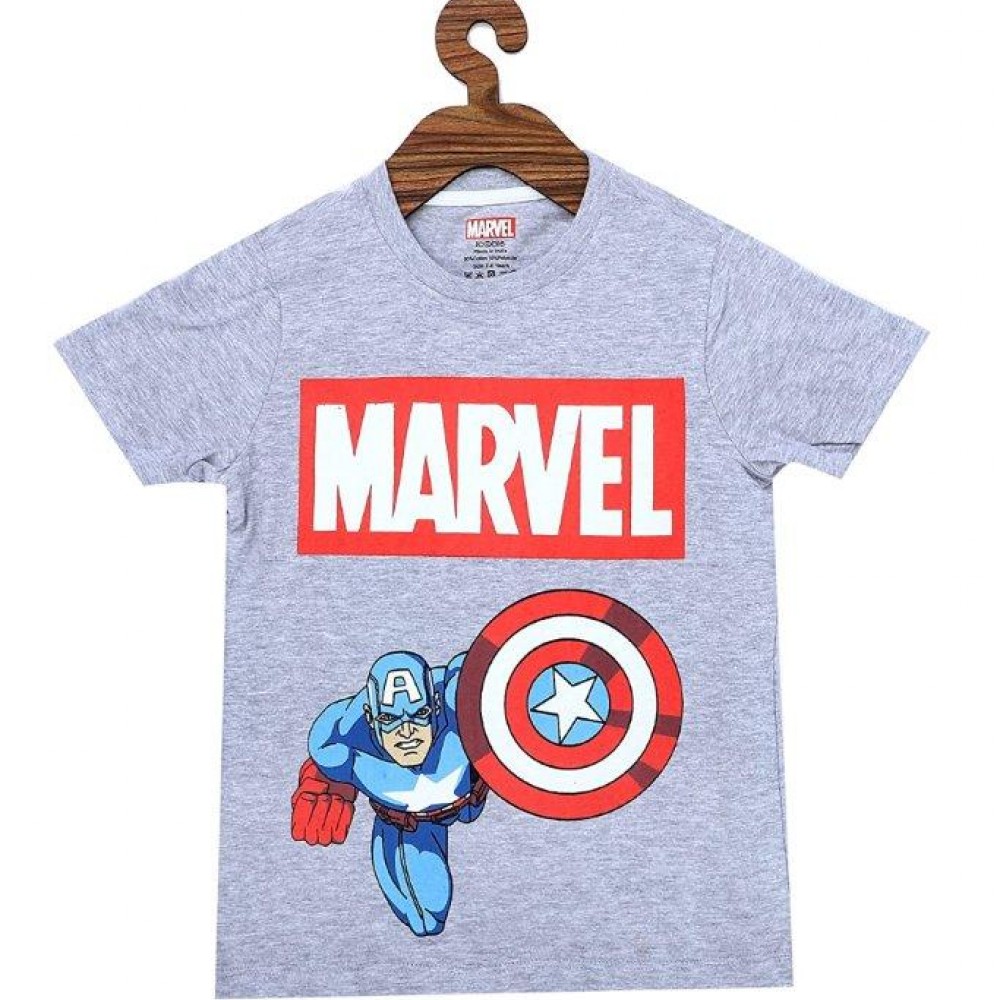 MARVEL PRINT ROUND NECK  T-SHIRT
