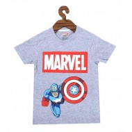 MARVEL PRINT ROUND NECK  T-SHIRT