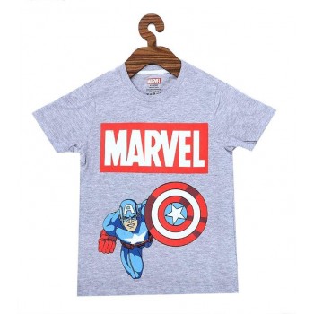 MARVEL PRINT ROUND NECK  T-SHIRT