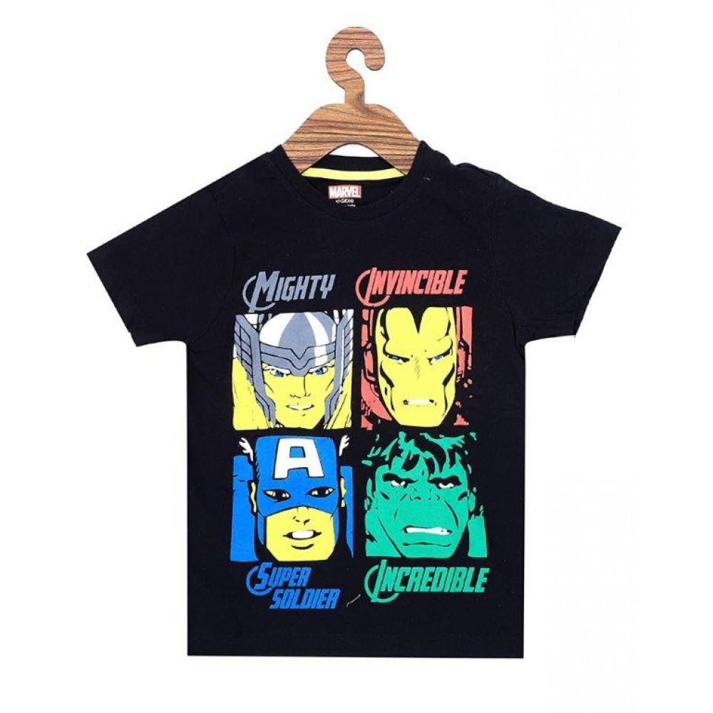 MARVELS  PRINT ROUND NECK  T-SHIRT