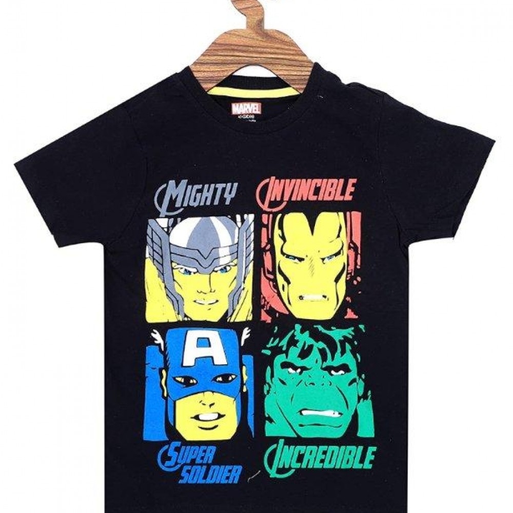 MARVELS  PRINT ROUND NECK  T-SHIRT