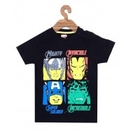 MARVELS  PRINT ROUND NECK  T-SHIRT