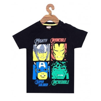 MARVELS  PRINT ROUND NECK  T-SHIRT