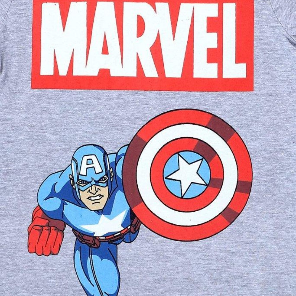 MARVEL PRINT ROUND NECK  T-SHIRT