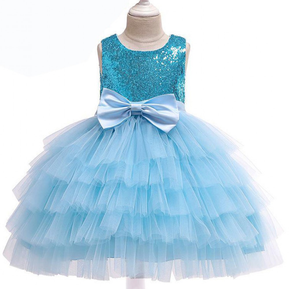 Shimmer n shine sequin party frock - Blue