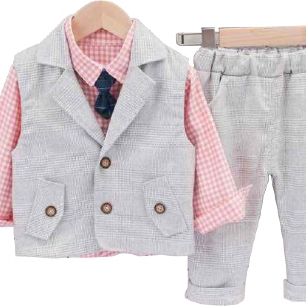 Checks Waistcoat  Set 