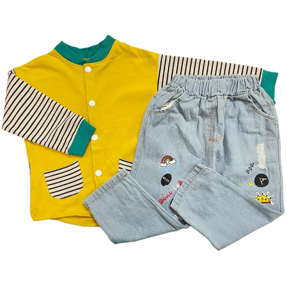 Dino Sweatshirt and Jeans set