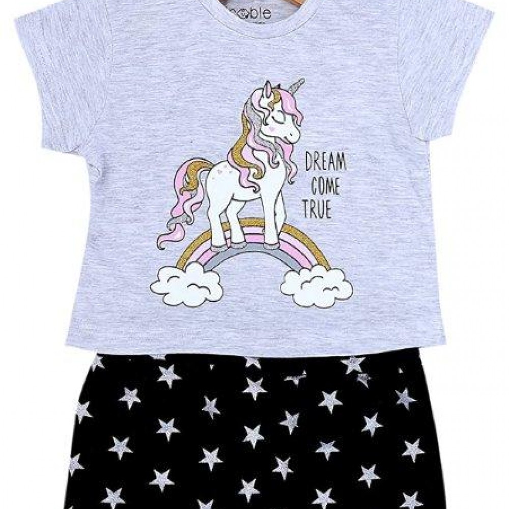 Girls Unicorn T-shirt & Shorts Set