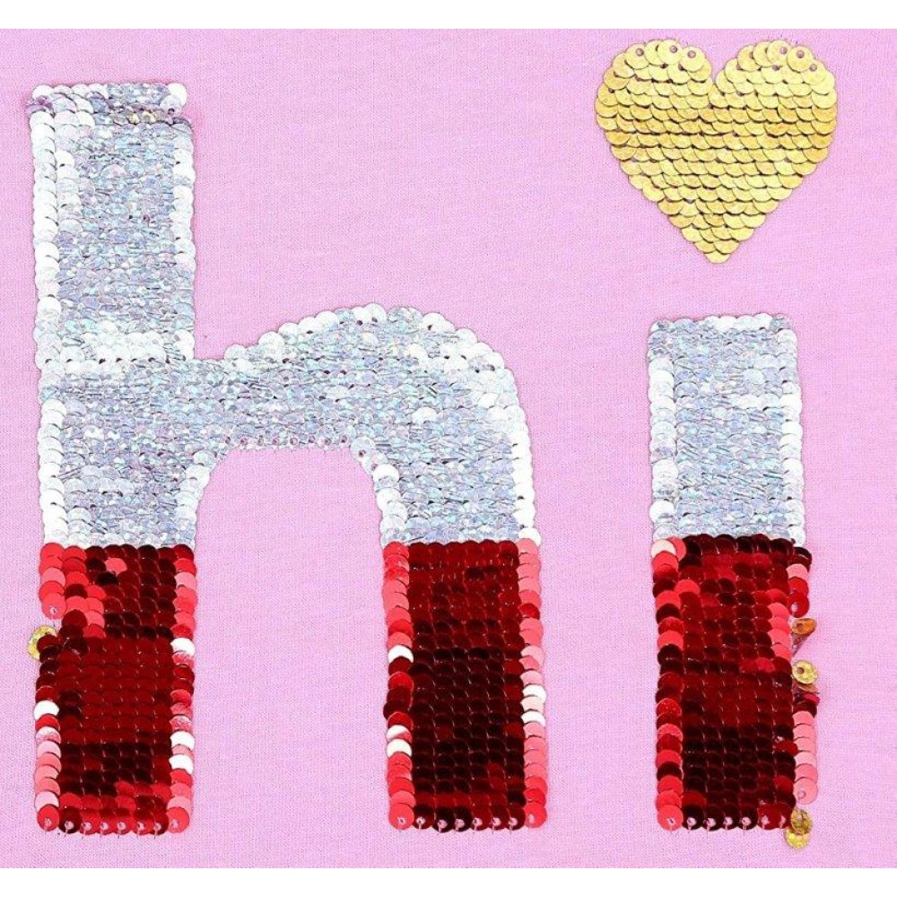 HI Pink Sequin Top/ t-shirt