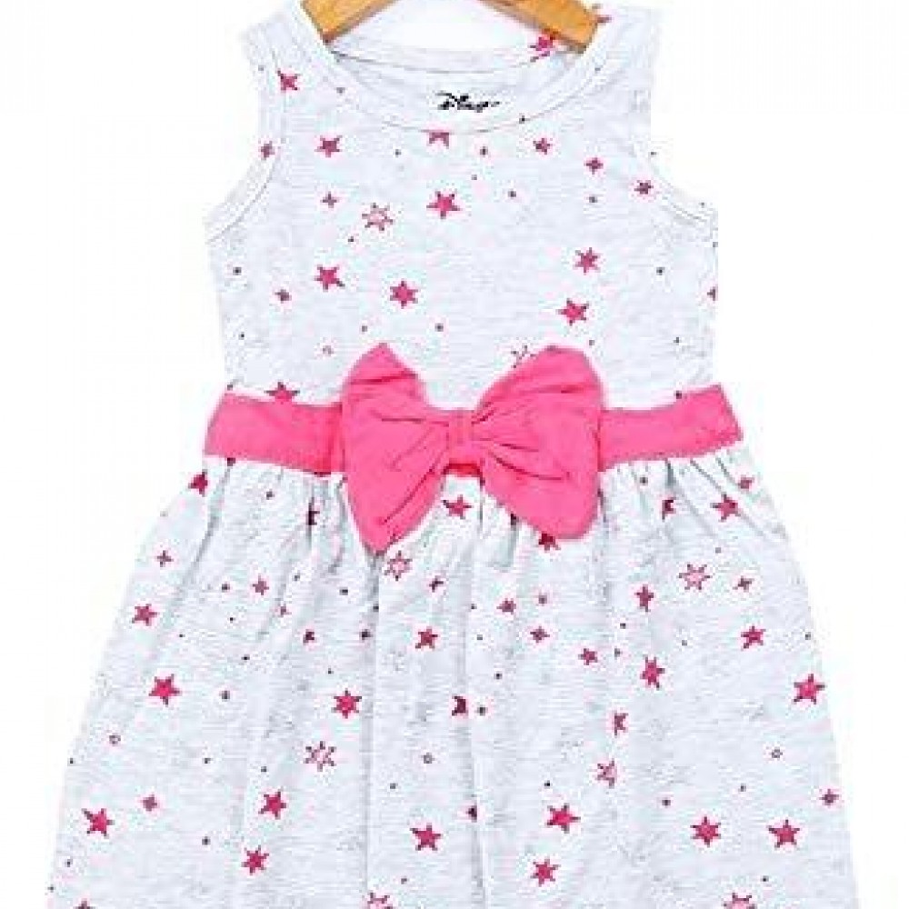 WHITE BOW STAR FROCK