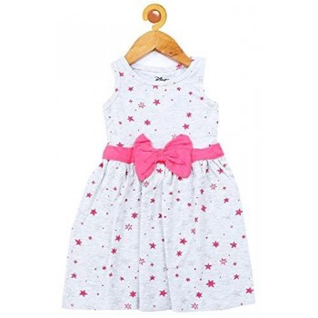 WHITE BOW STAR FROCK