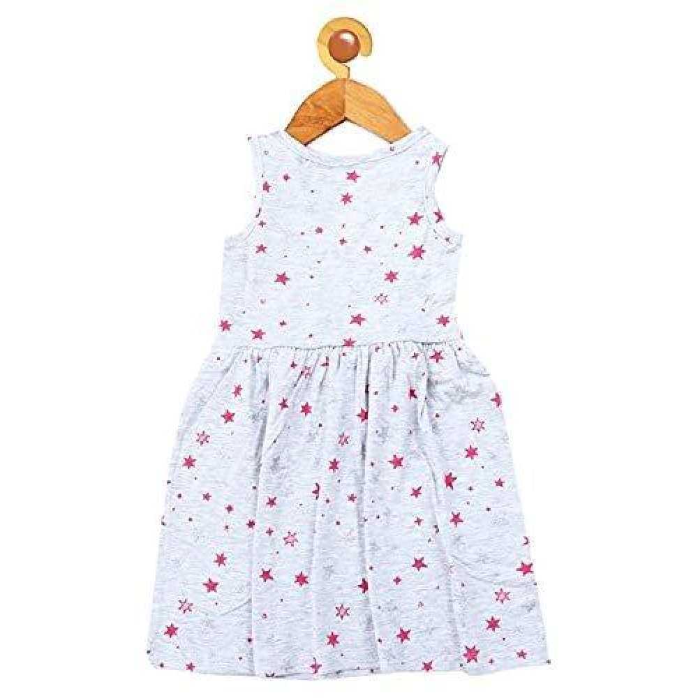 WHITE BOW STAR FROCK