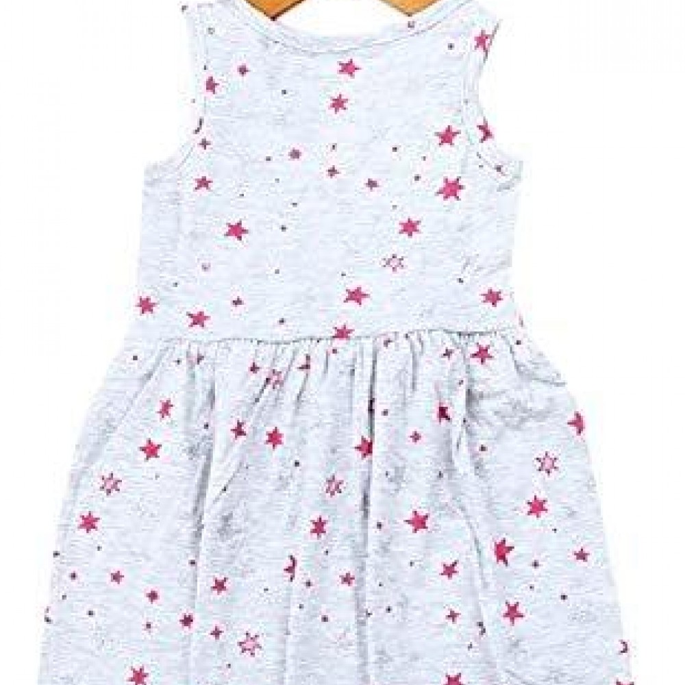 WHITE BOW STAR FROCK