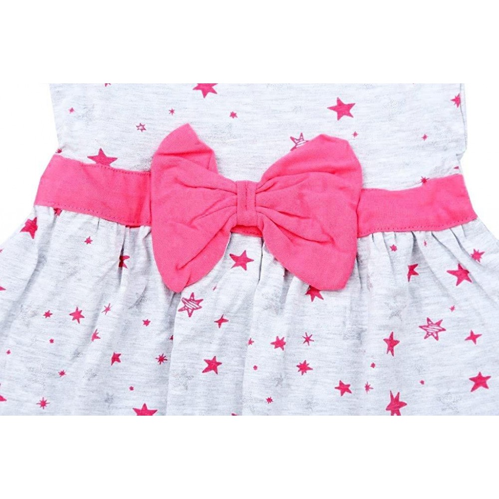 WHITE BOW STAR FROCK