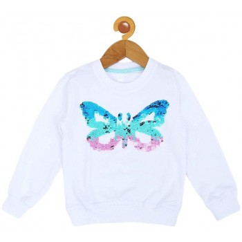  Reverse Sequin Butterfly Sweatshirt 
