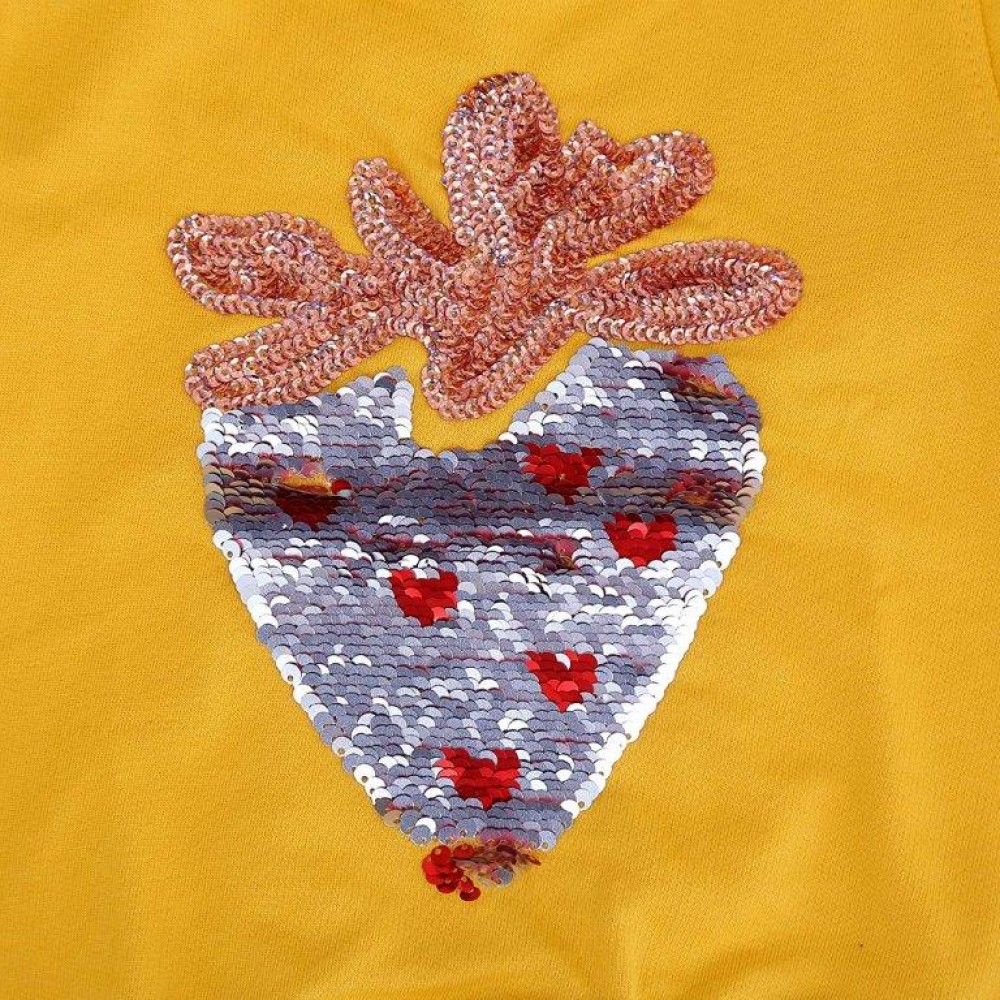 Reverse Sequin Strawberry Sweatshirt