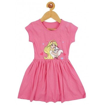  Cotton Fuscia Pink Frock