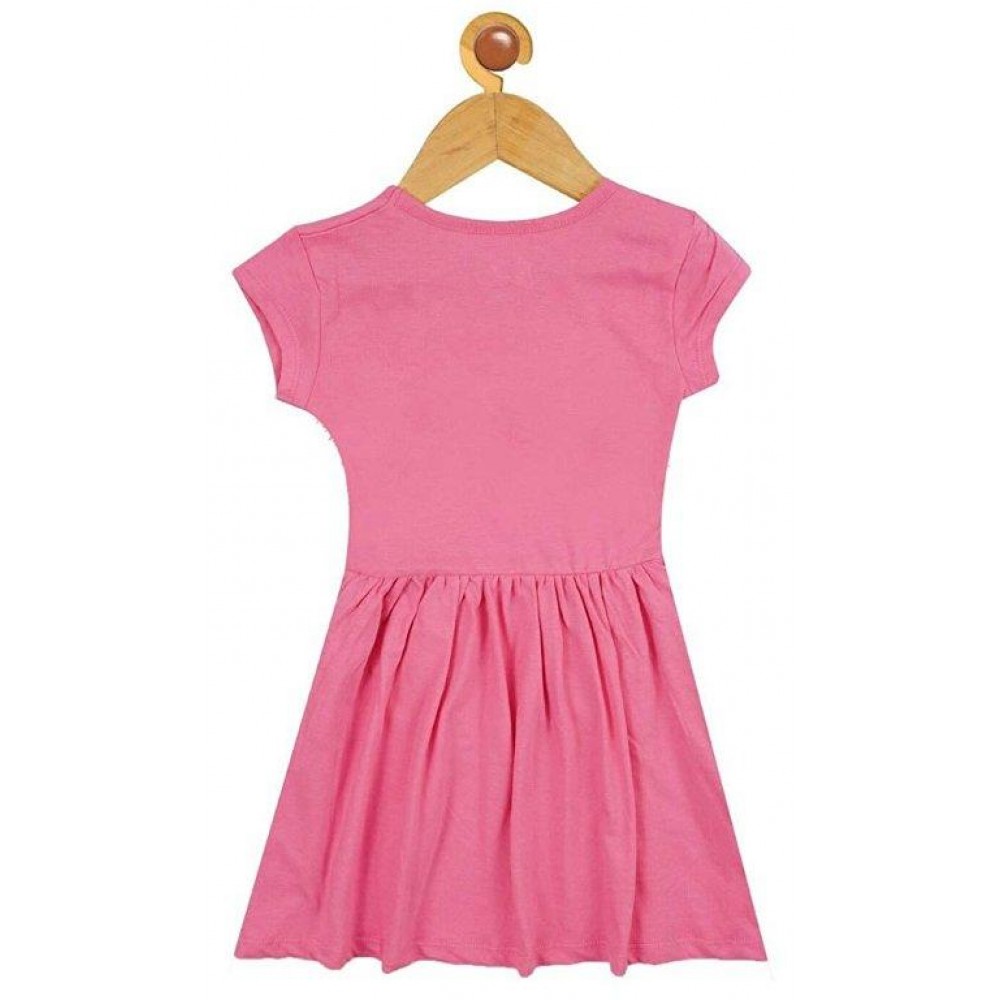  Cotton Fuscia Pink Frock