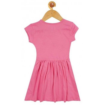  Cotton Fuscia Pink Frock