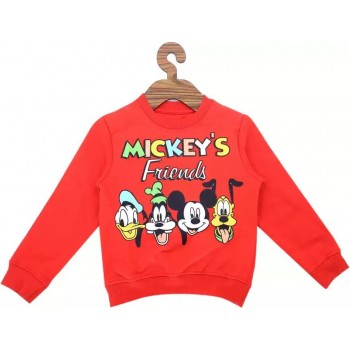 TOTS N TYKES ROUND NECK FULL SLEEVE MICKEY N FRIENDS SWEATSHIRT 
