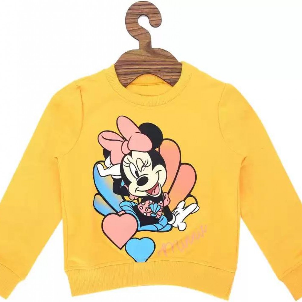 TOTS N TYKES ROUND NECK FULL SLEEVE MINNIE MOUSE SWEATSHIRT