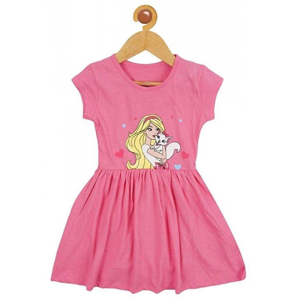  Cotton Fuscia Pink Frock