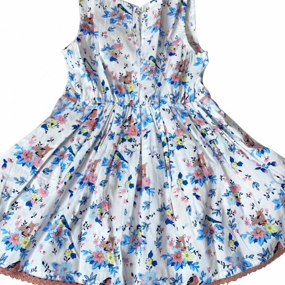 FLOWER PRINT FIT AND FLARE FROCK