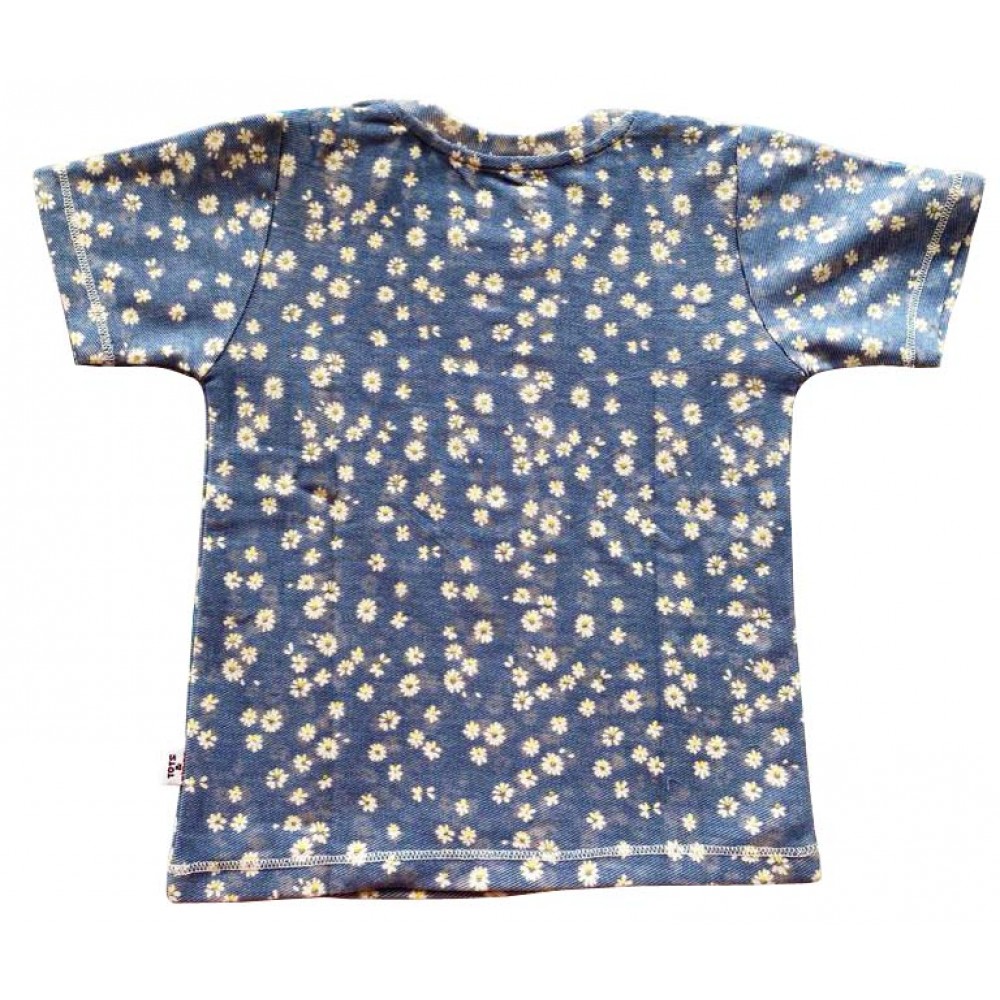 Denim Print Half Sleeve Tshirt