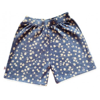 Denim Print Shorts