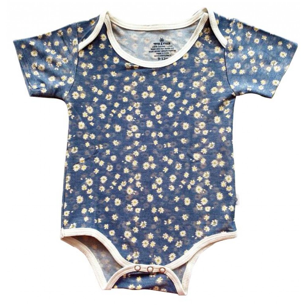 Denim Print Onesie for Kids