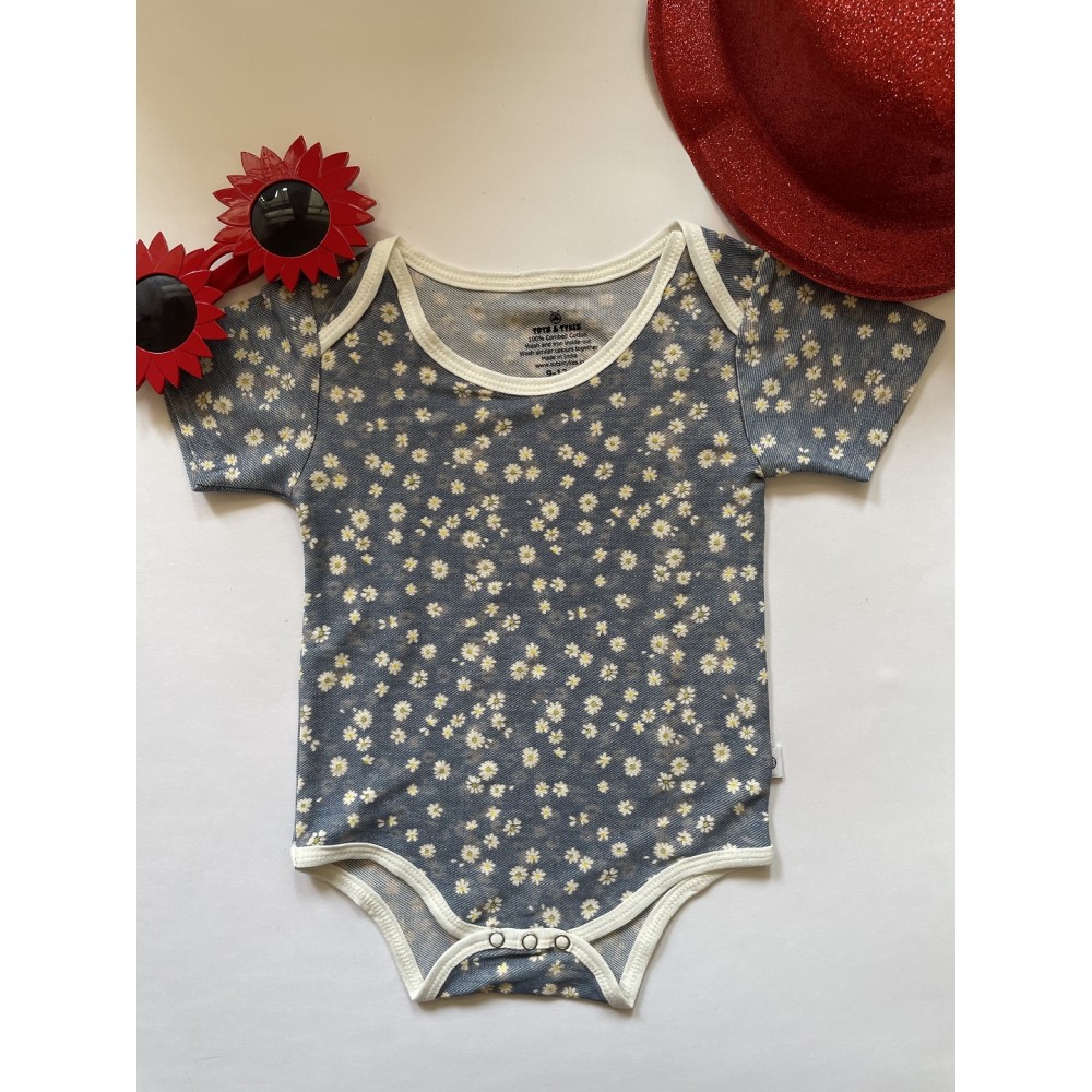 Denim Print Onesie for Kids