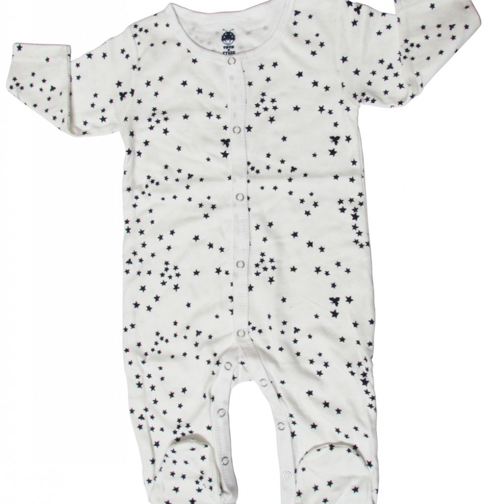 White Bodysuit for Kids - Star